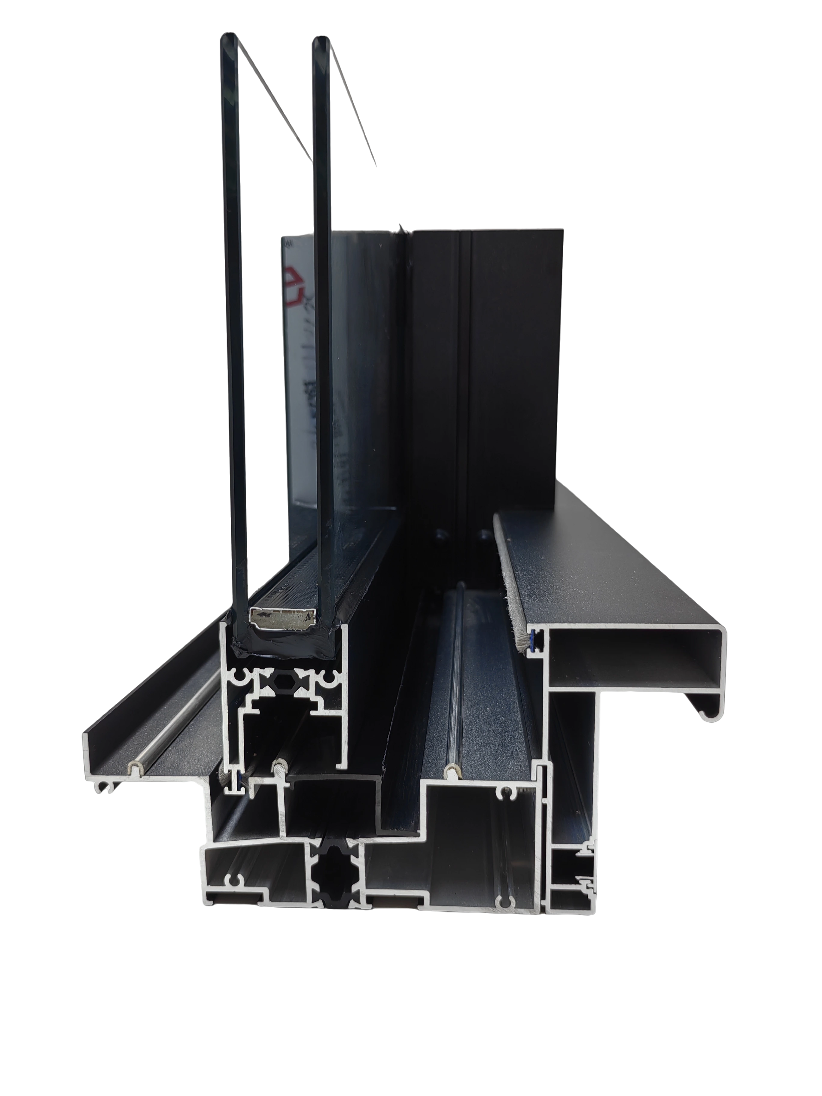  Sandwave Thermal Insulation and Sound Insulation Aluminum Alloy Sliding Double-glazed Window Glass Aluminum Alloy Sliding Window