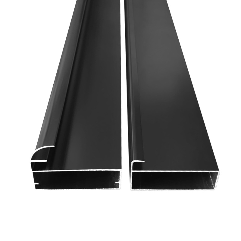 Factory Customized 4-5-6mm Anodized Aluminum Alloy Mirror Cupboard Glass Door Frame Profile for Furniture Kitchen Cabinet