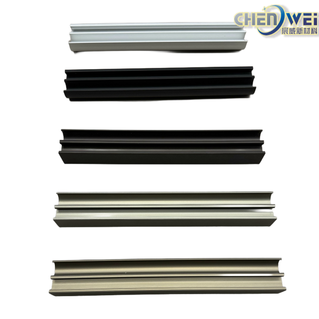 Kitchen Cabinet Handles with Flat and Square Aluminum Profiles T5 Anodized and Powder Coated CNC Processed Door Application