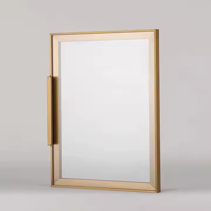 Minimalism Furniture Frosted Glass Door Frame Aluminum Profiles F Handle Sections for Wardrobe Cabinets