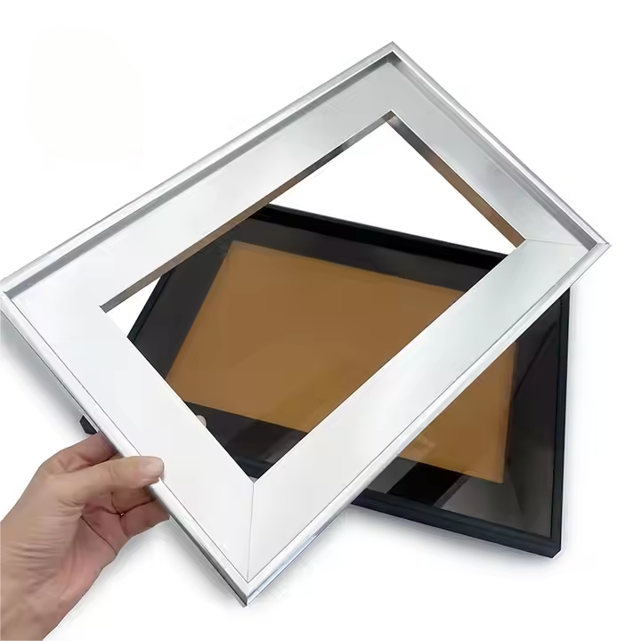 Factory Customized 4-5-6mm Anodized Aluminum Alloy Mirror Cupboard Glass Door Frame Profile for Furniture Kitchen Cabinet