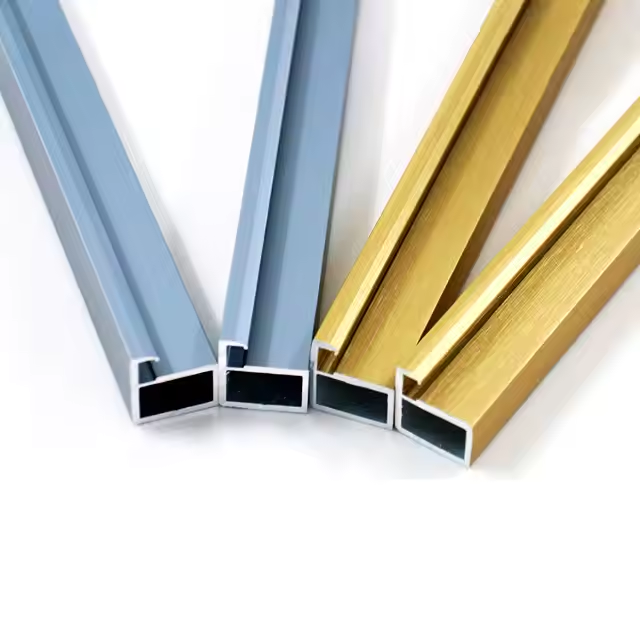 Manual Opening Aluminum Door Frame Wardrobe Glass Door Profile Finished Decoration Aluminum Profile Frame Handle