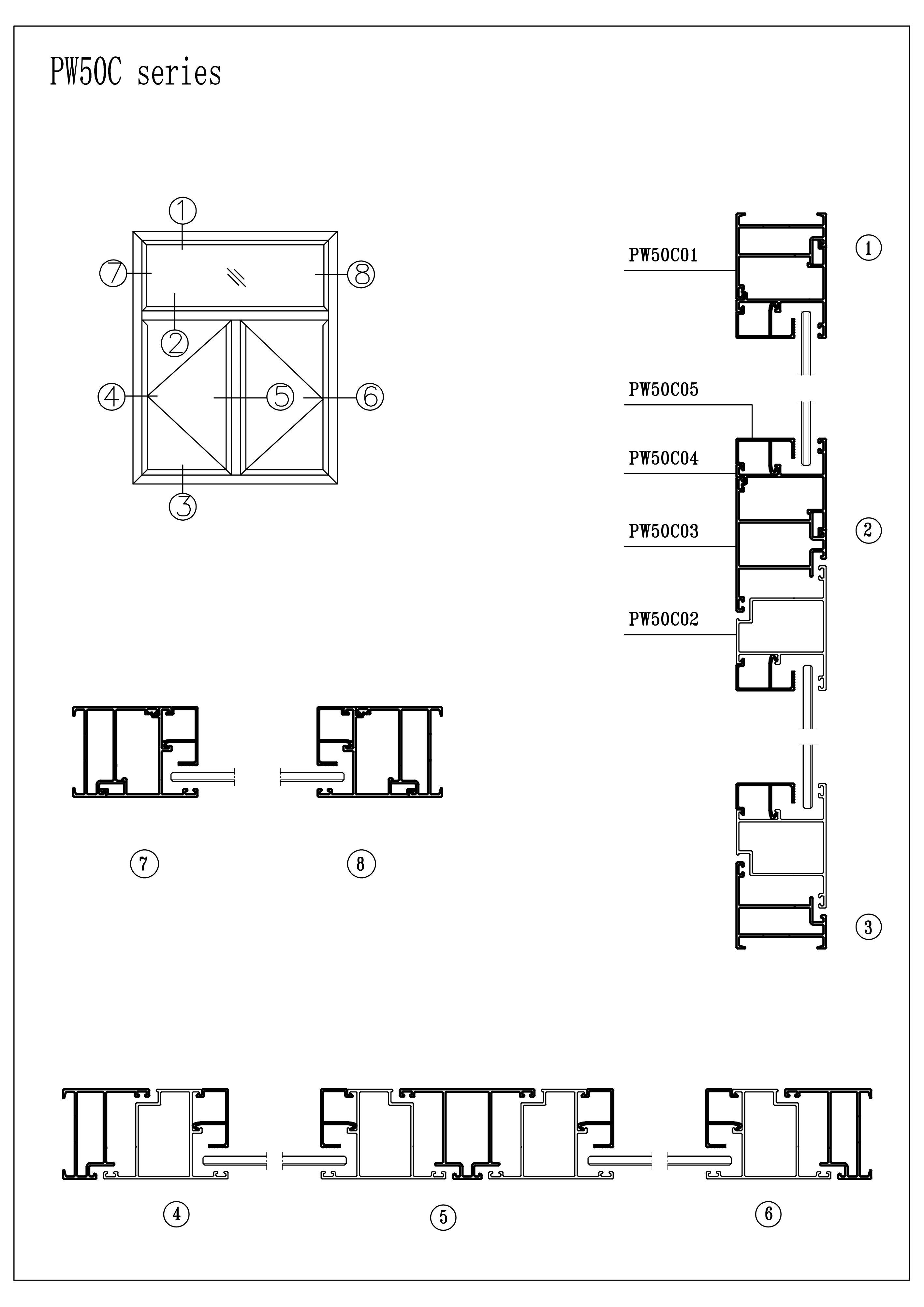 PW50C Series Casement Window