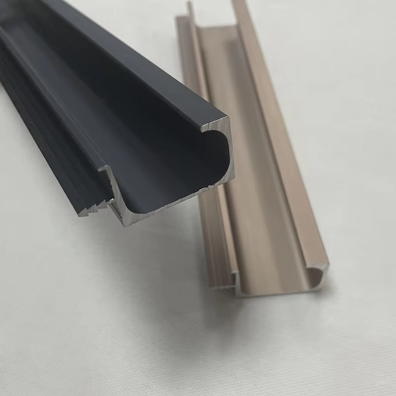 Aluminium Cabinet G Shape Profile Handle with Cover Kitchen Invisible Cabinet Hidden Handles