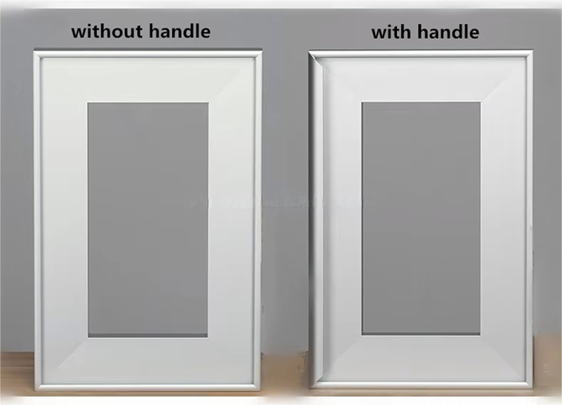 Factory Customized 4-5-6mm Anodized Aluminum Alloy Mirror Cupboard Glass Door Frame Profile for Furniture Kitchen Cabinet