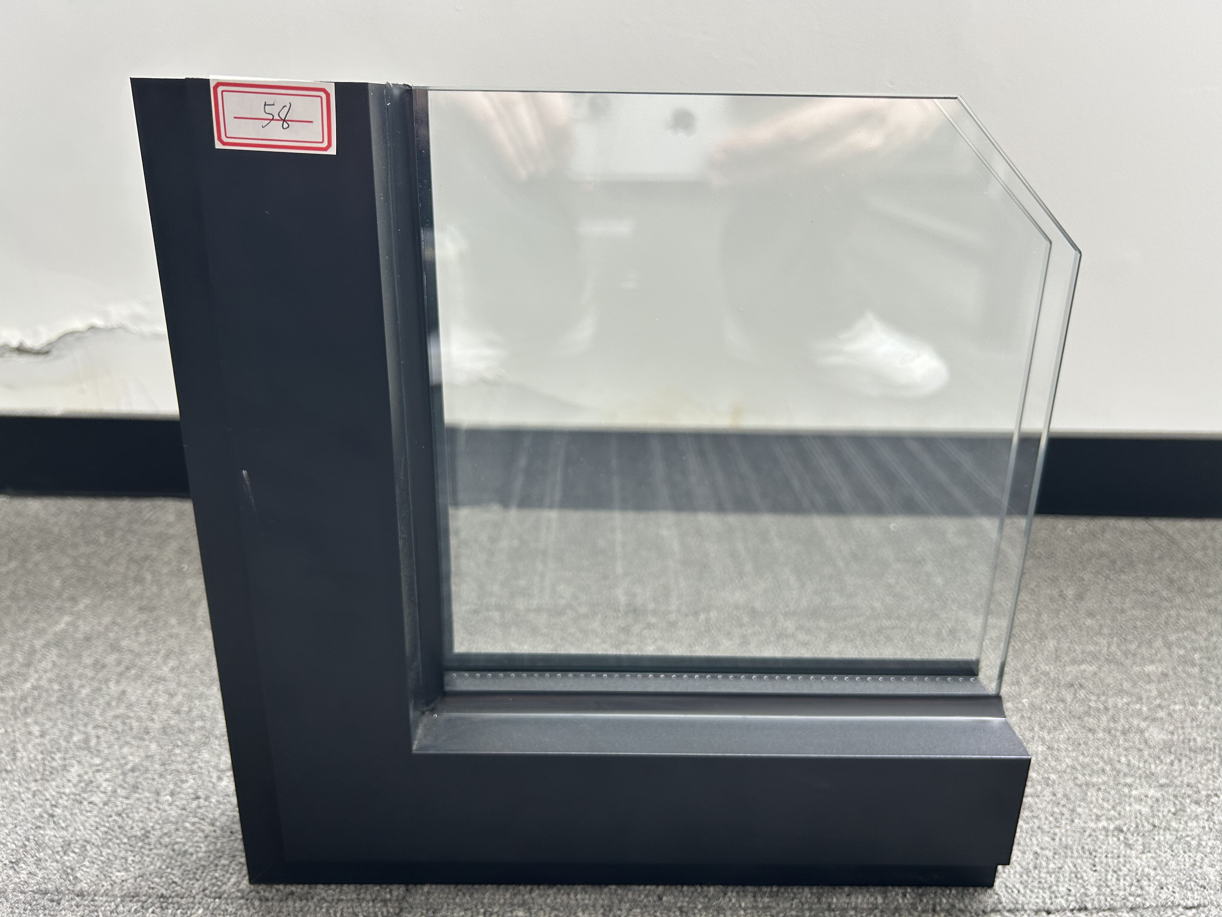Hot Sale Indoor Aluminum Doors and windows Balcony Soundproof Double Glass Sliding Door Black