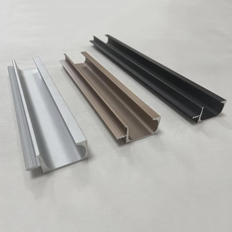 Aluminium Cabinet G Shape Profile Handle with Cover Kitchen Invisible Cabinet Hidden Handles