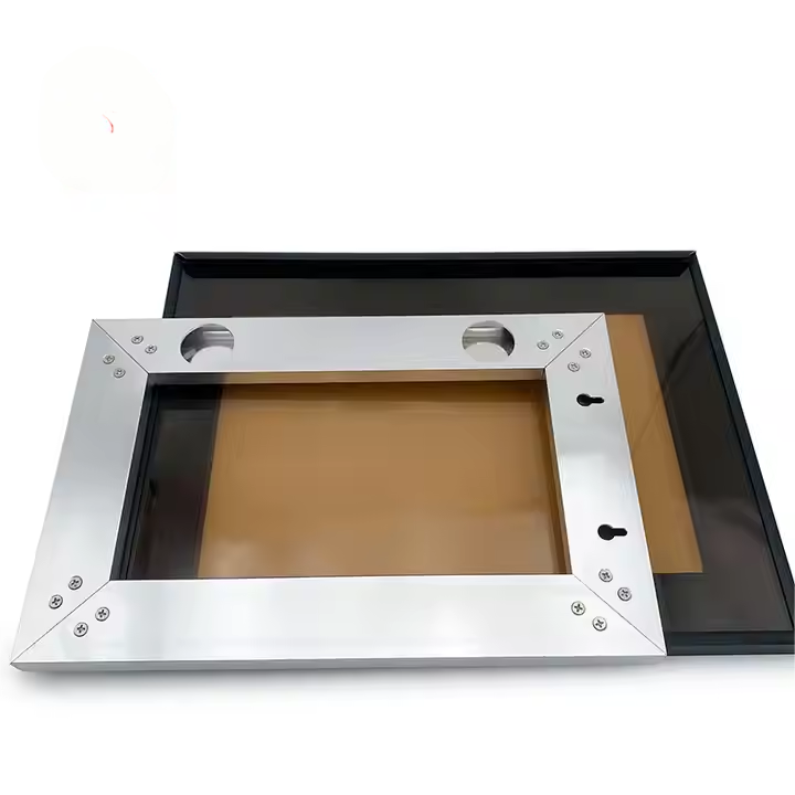 Factory Customized 4-5-6mm Anodized Aluminum Alloy Mirror Cupboard Glass Door Frame Profile for Furniture Kitchen Cabinet
