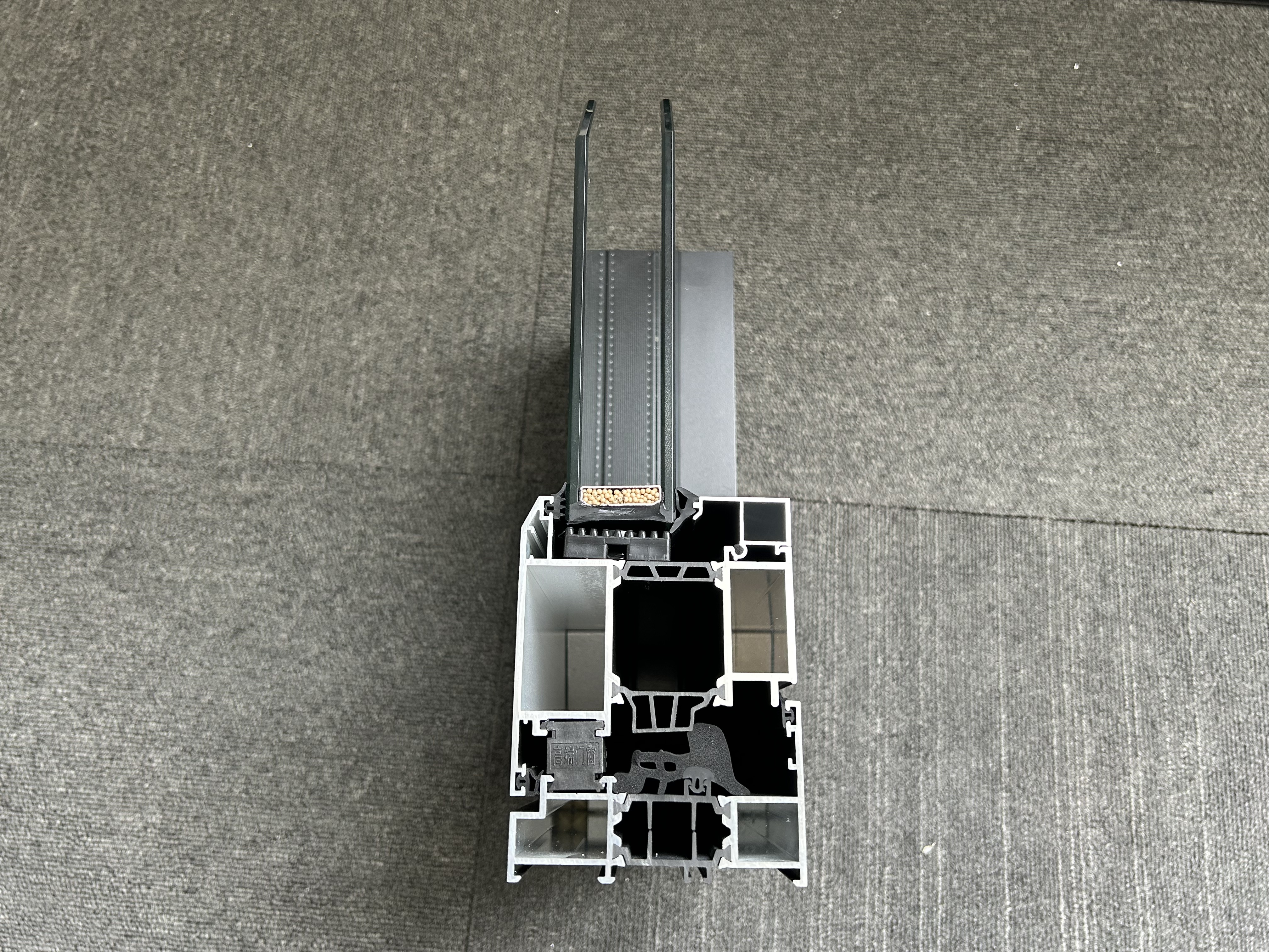 Professional Soundproof Aluminum Bifold Folding Windows Tempered Glass Foldable Design Vertical Opening Pattern Graphic Design