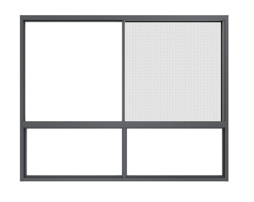  Sandwave Thermal Insulation and Sound Insulation Aluminum Alloy Sliding Double-glazed Window Glass Aluminum Alloy Sliding Window