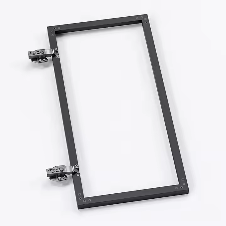 Minimalism Furniture Frosted Glass Door Frame Aluminum Profiles F Handle Sections for Wardrobe Cabinets
