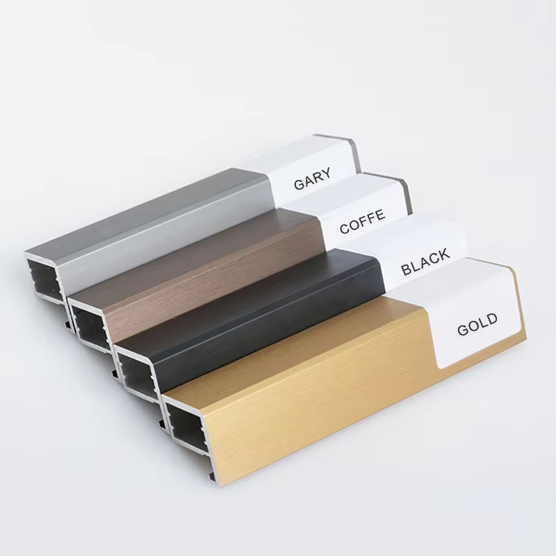 Aluminum Alloy Wardrobe Door Handle Minimalist Profile Glass Door Extruded Profile Frame
