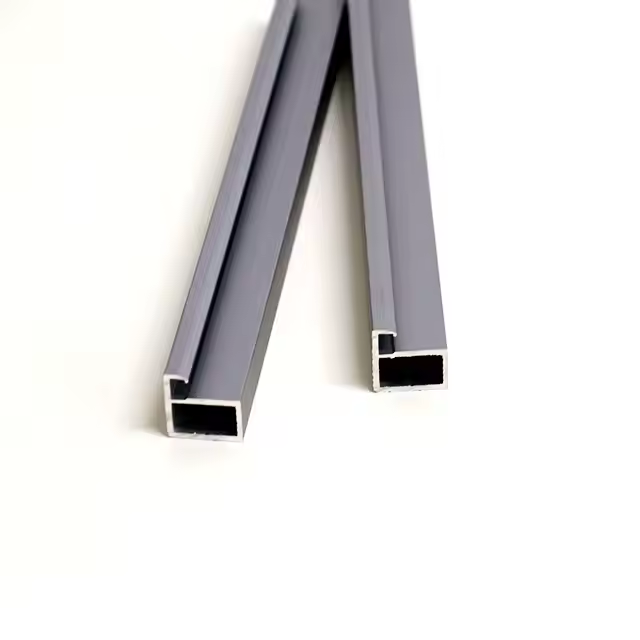 Manual Opening Aluminum Door Frame Wardrobe Glass Door Profile Finished Decoration Aluminum Profile Frame Handle